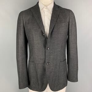 BOGLIOLI Size M Grey Charcoal Wool Blend Single Breasted Sport Coat